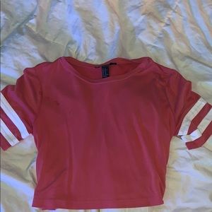 Red crop top